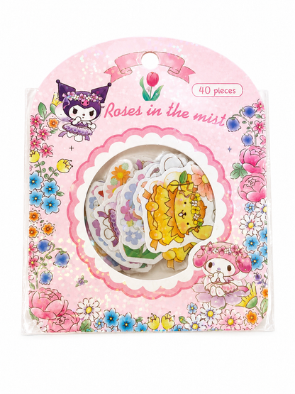 Flowers Sanrio 40pc Sticker Pack