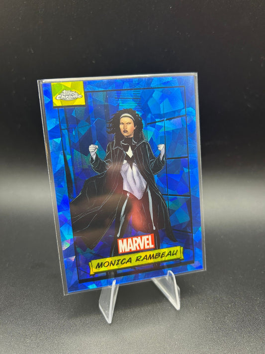 2024 Topps Chrome Marvel Monica Rambeau Sapphire Base