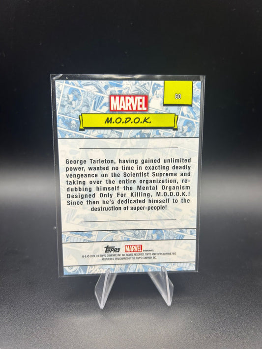 2024 Topps Chrome Marvel M.O.D.O.K. Sapphire Base