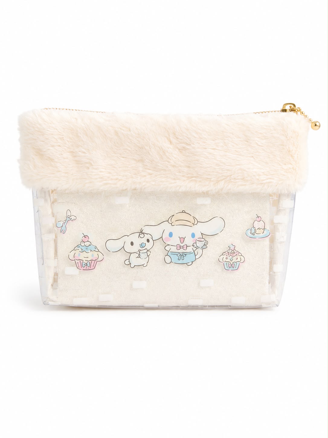 Cinnamoroll & Milk Fluffy Winter PVC Japanese Sanrio Storage Pouch