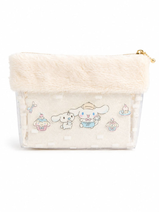 Cinnamoroll & Milk Fluffy Winter PVC Japanese Sanrio Storage Pouch
