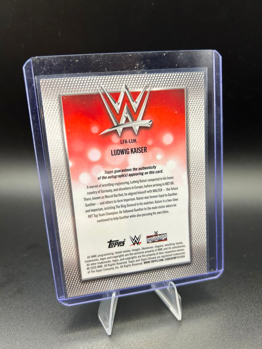 2026 WWE Topps Chrome Logofractor Ludwig Kaiser Auto /25 Orange