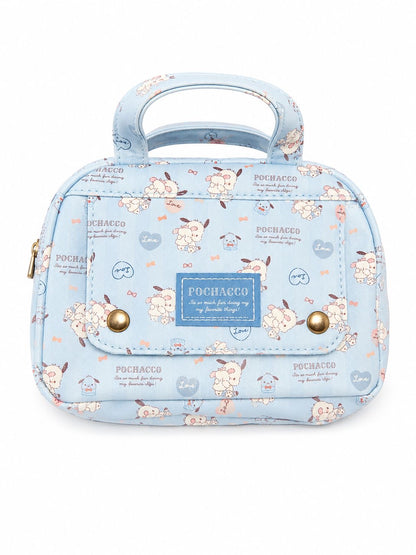Pochacco Leatherette Japanese Sanrio Multi Storage Pouch Bag