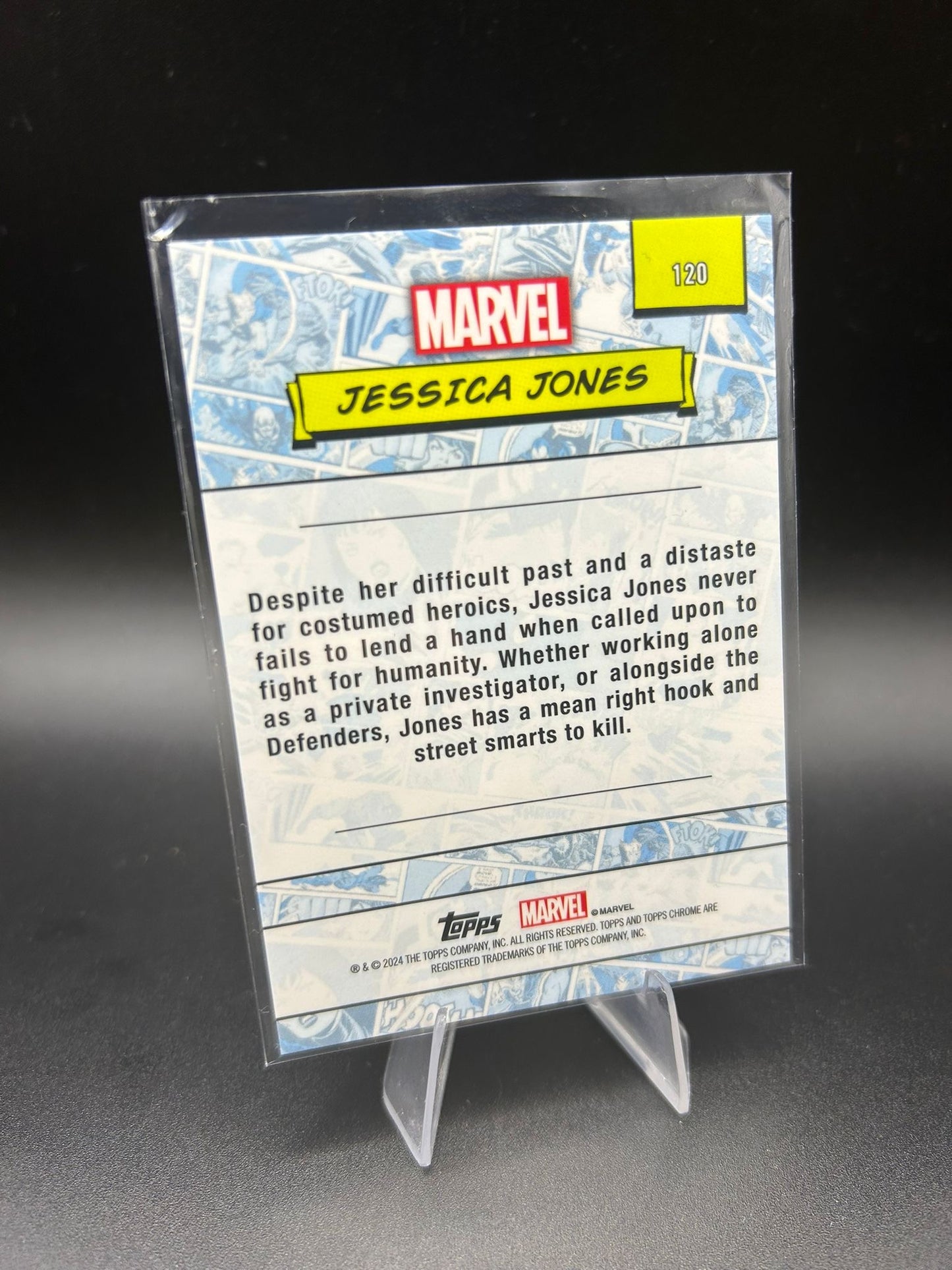 2024 Topps Chrome Marvel Jessica Jones Sapphire Base