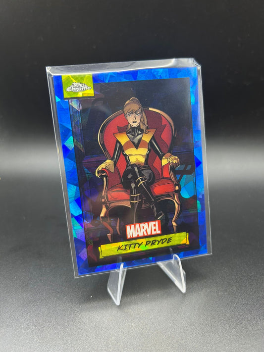 2024 Topps Chrome Marvel Kitty Pryde Sapphire Base