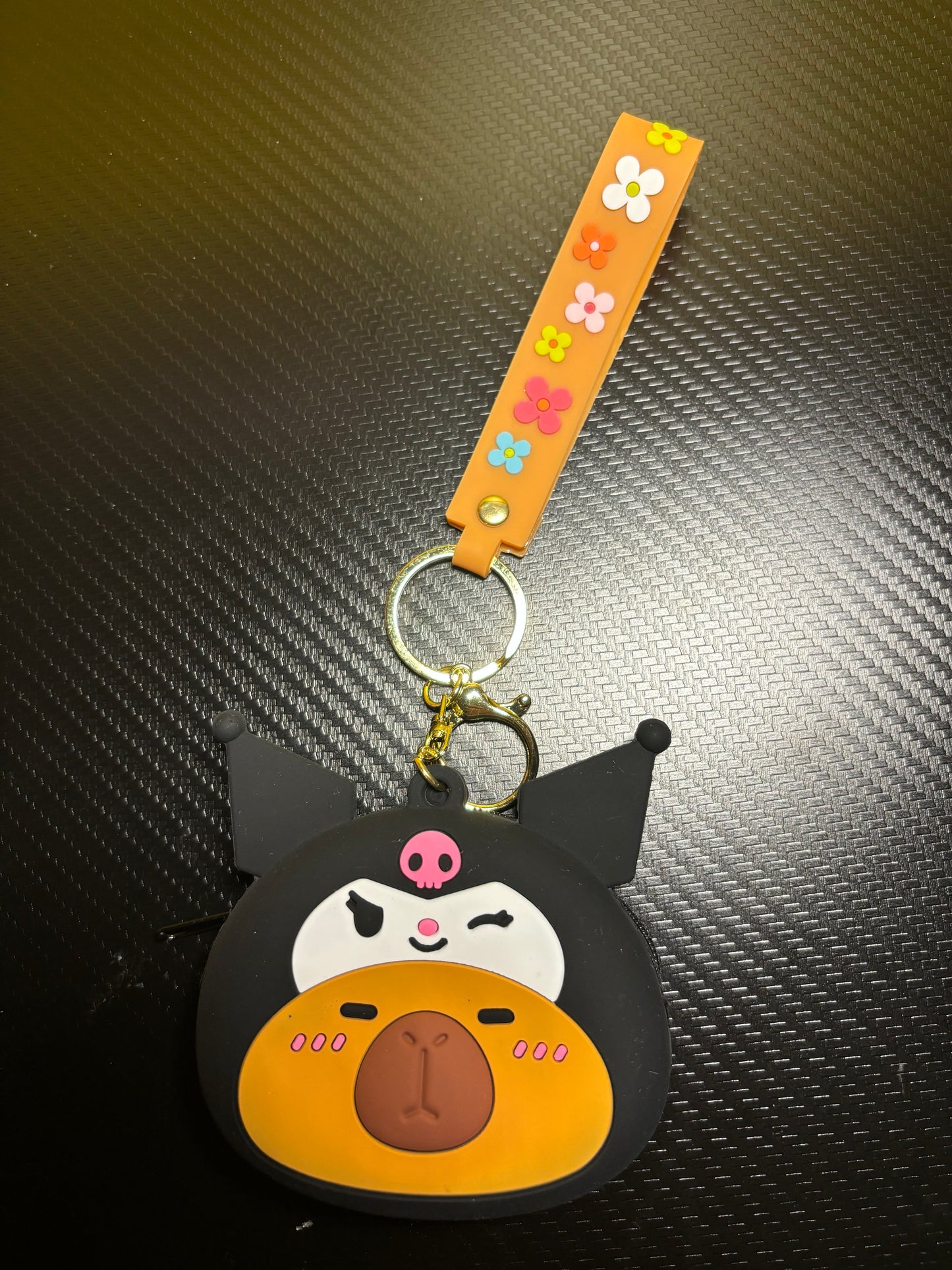 Character Silicone Purse Keychain
