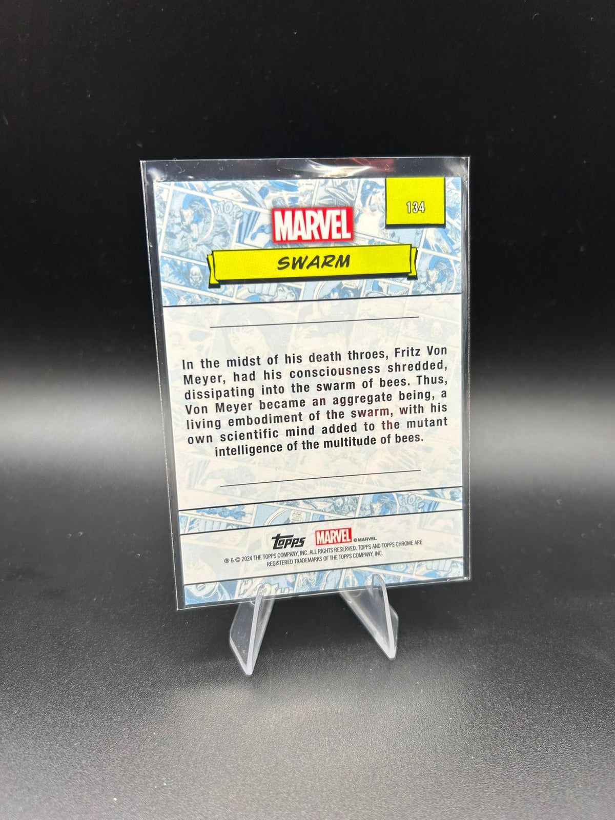 2024 Topps Chrome Marvel Swarm Sapphire Base