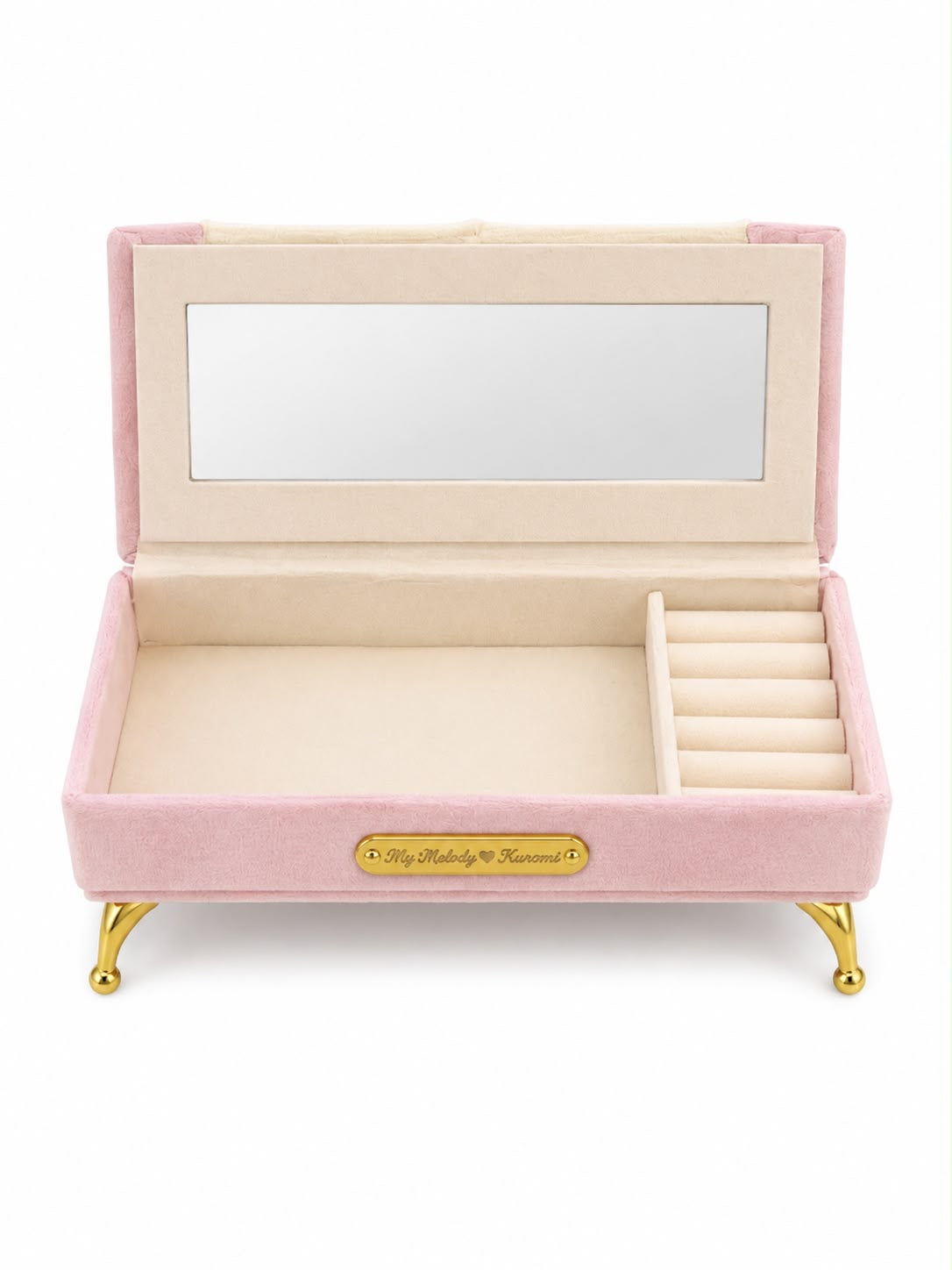 Kuromi x Melody Pink Couch Japanese Sanrio Jewellery Box NO BOX