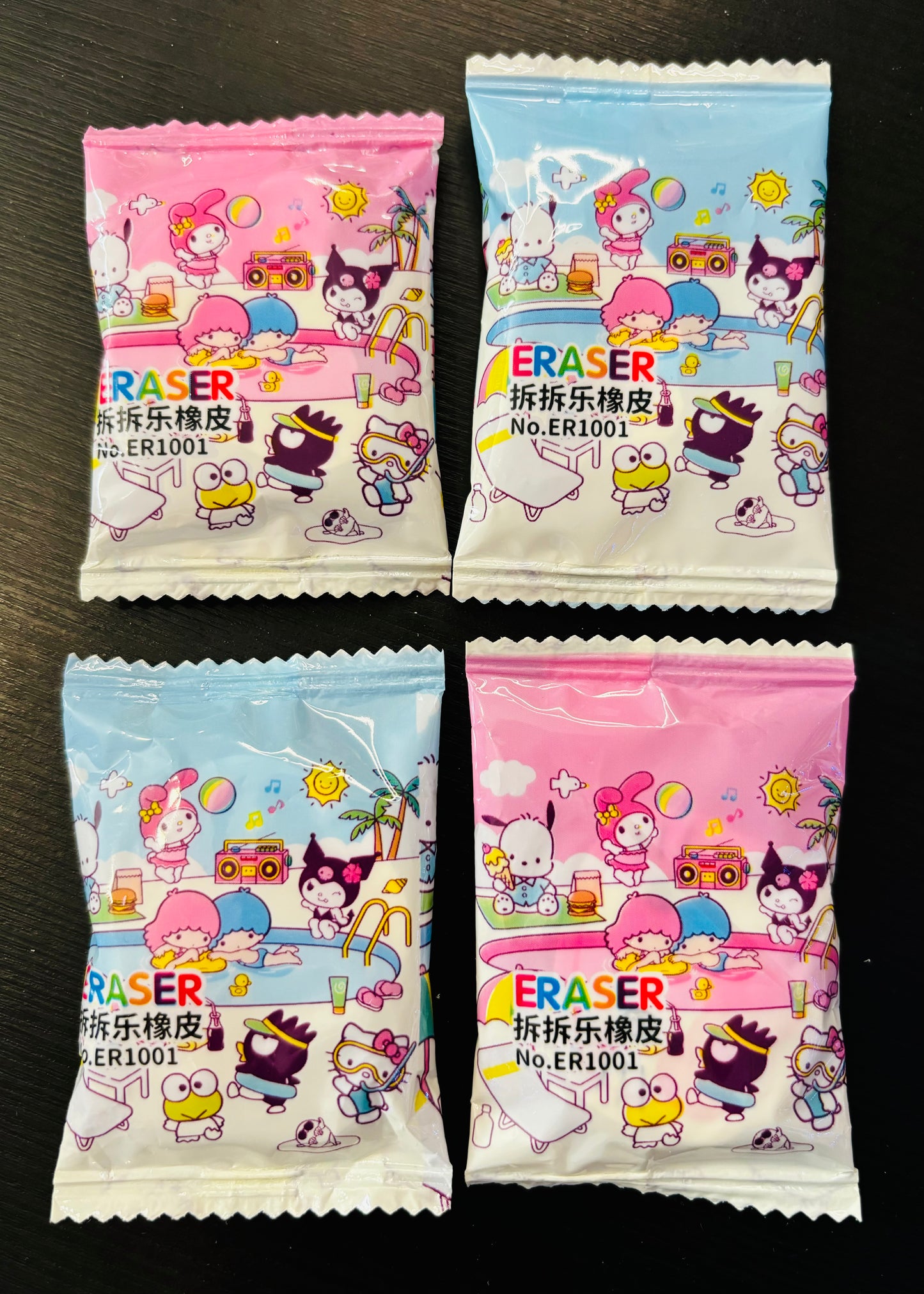 Various Shaped Erasers