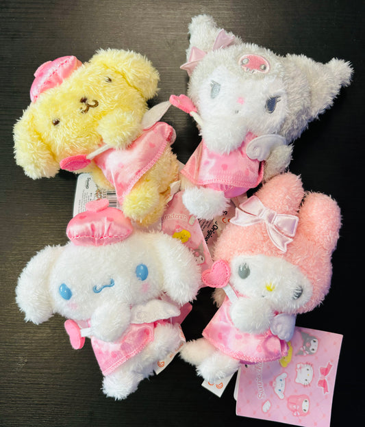 Soft n Fluffy Angel Wing Keychain Bag Clip Accessory