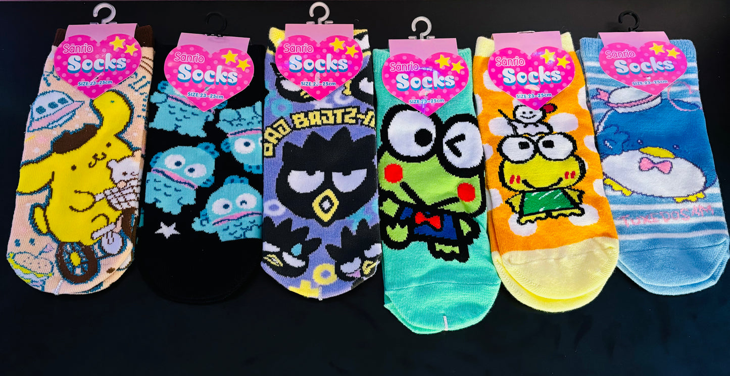 Sanrio Character Ankle Socks - Adult Size - 23-25cm