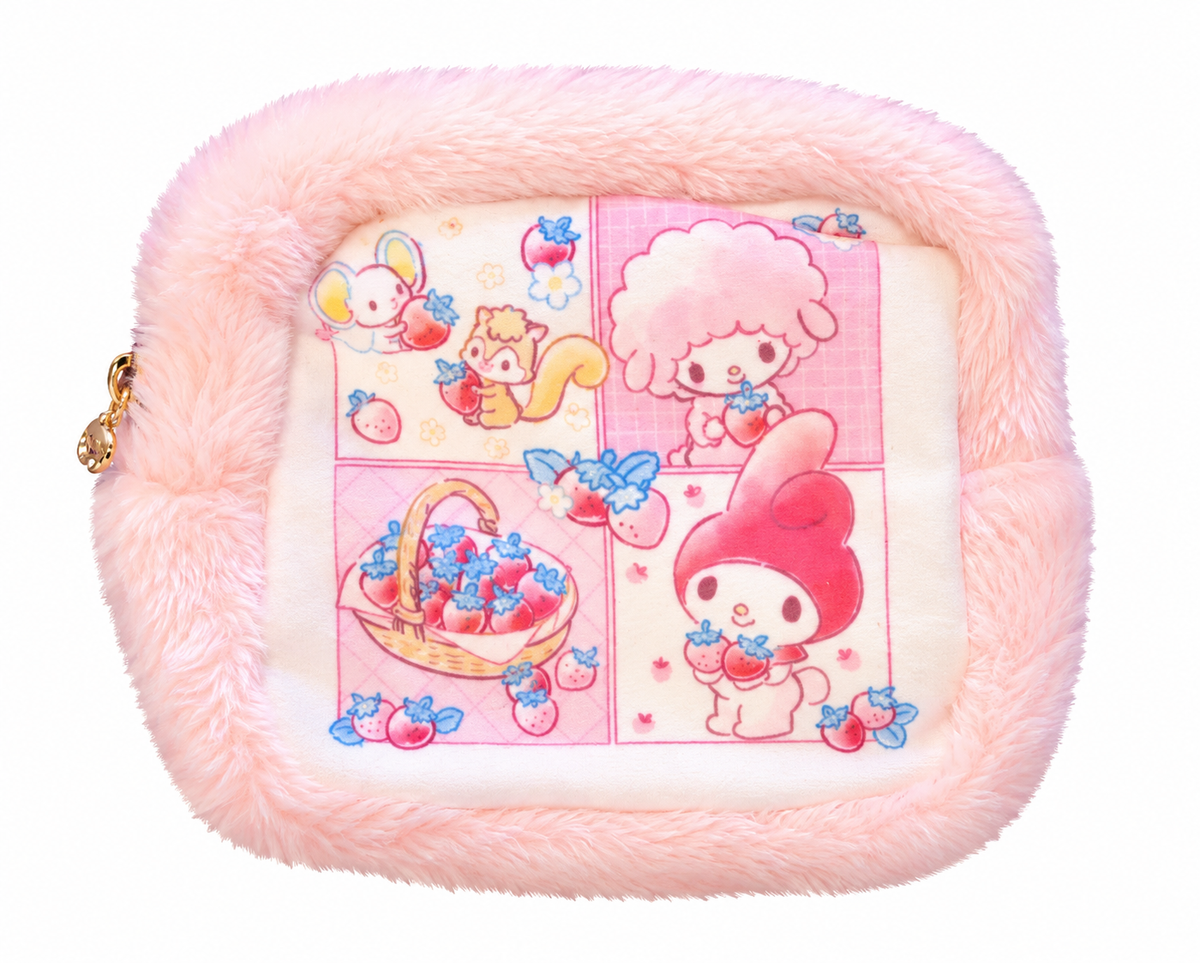 Fluffy Pink My Melody x Piano Japanese Sanrio Storage Pouch
