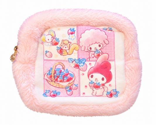 Fluffy Pink My Melody x Piano Japanese Sanrio Storage Pouch