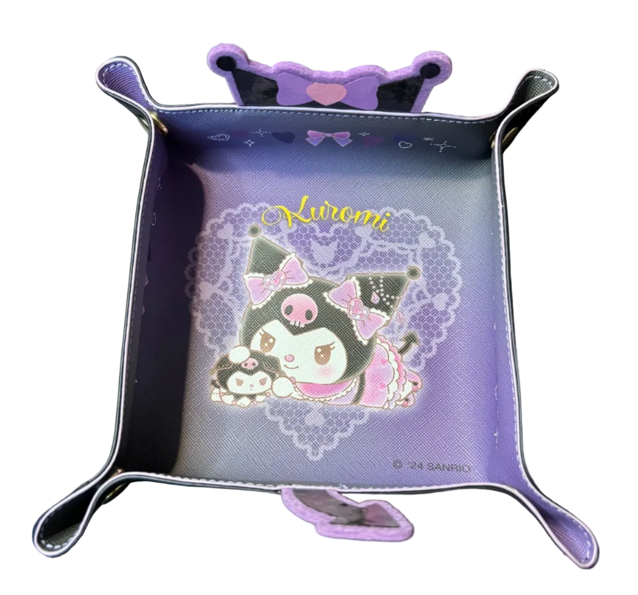 Kuromi Leatherette Trinket Tray Japanese Sanrio