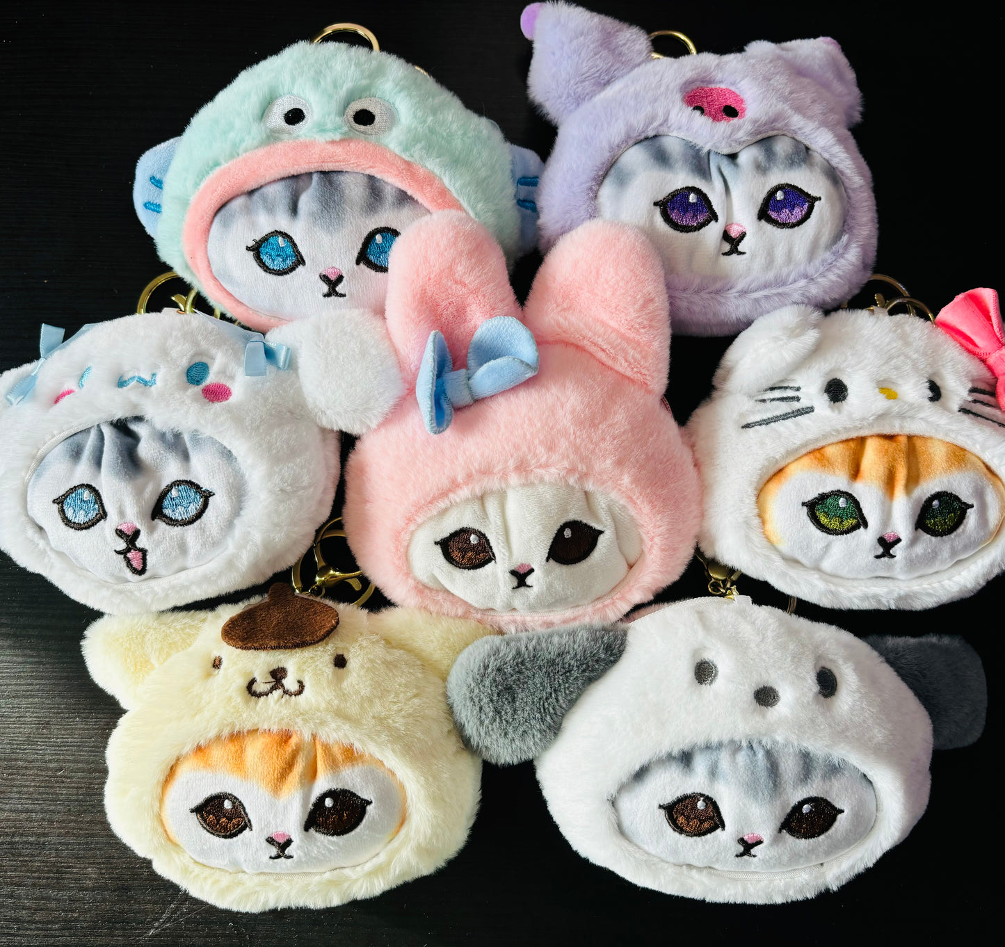 Sanrio Mofusand Cat Keychain Coin Purse