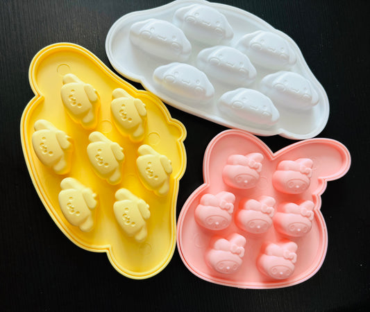 Chocolate/Ice Cube Character Faces Mould