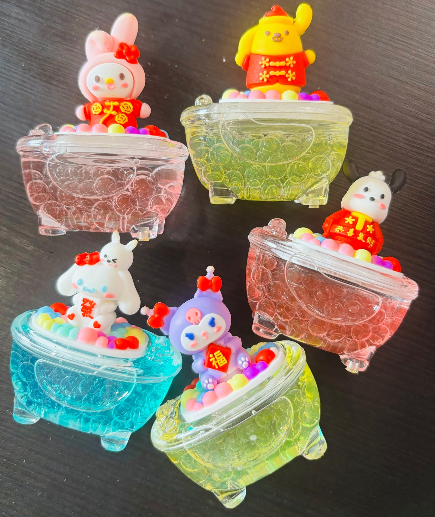 Liquid Bathtime Decorative Keychain Figure