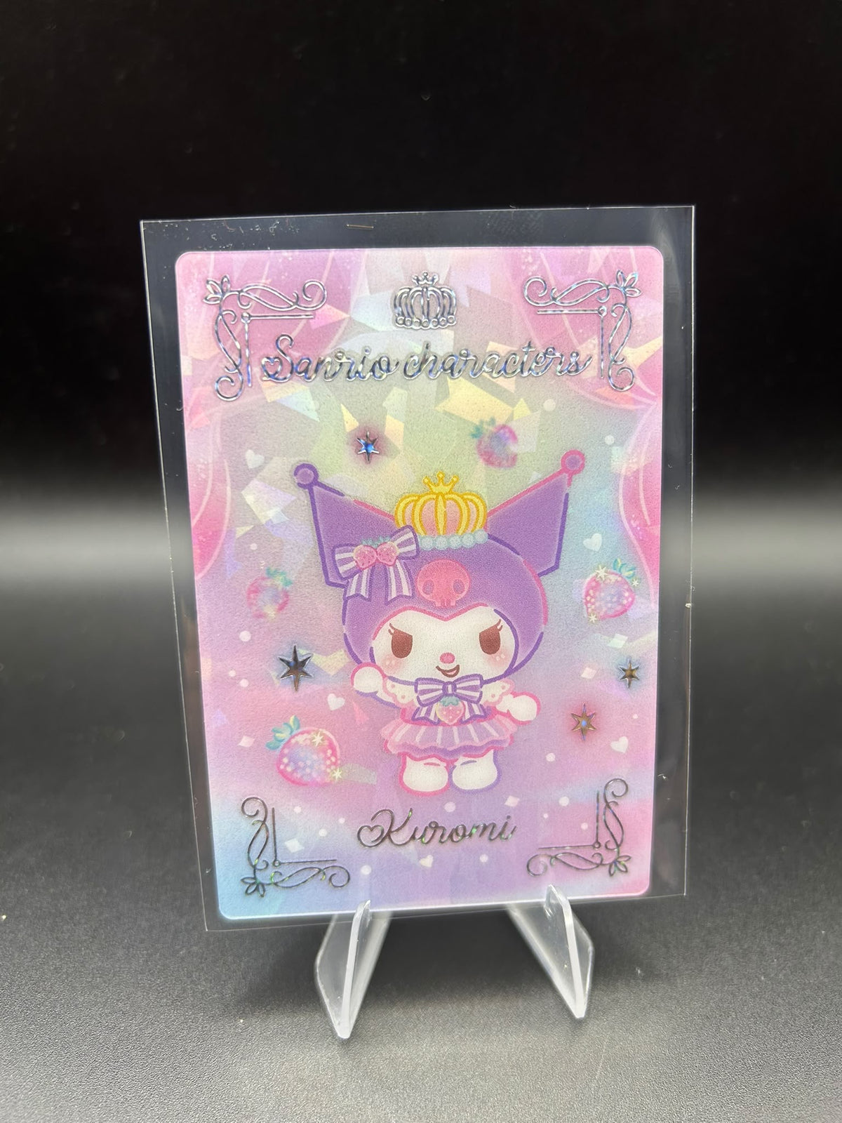 Kuromi Queen Cracked Ice Japanese Sanrio Wafer Card