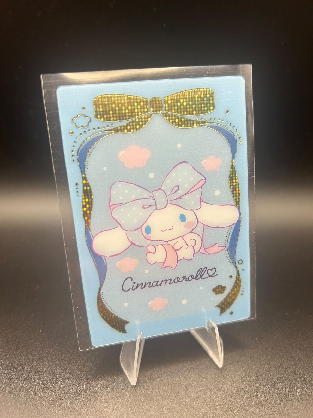 Gold Ribbon Cinnamoroll Japanese Sanrio Wafer Card
