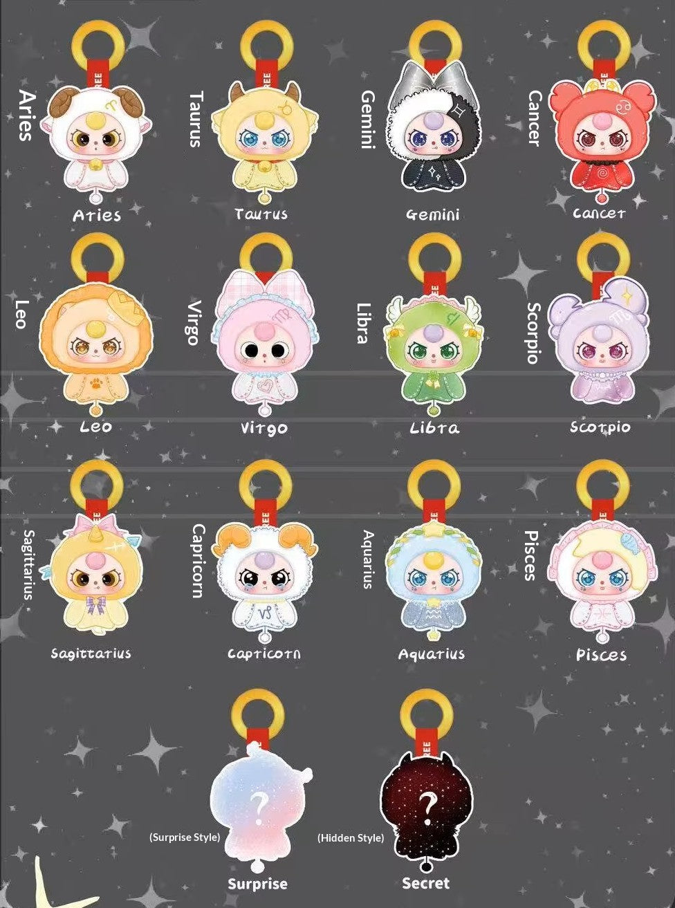 Baby Three Zodiac Guardian Stars Blind Box